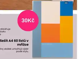 Pepco Sesit A4 60 listu mrizce nabídka