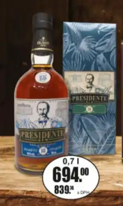 Adam Presidente rum nabídka