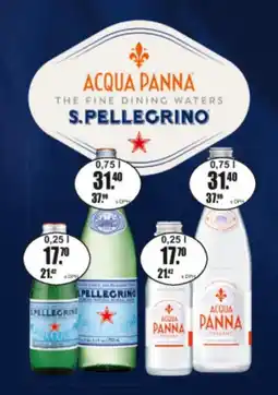 Adam Acqua Panna the fine dining waters s.pellegrino nabídka