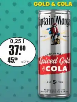 Adam Captain Morgan Spiced Gold & Cola nabídka