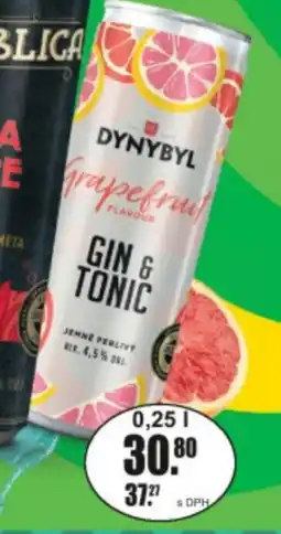 Adam Dynybyl grapefruit flavour gin & tonic nabídka