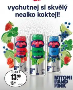 Adam Mattoni grand drink nabídka