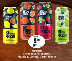 Adam Refresh Citrus mix, Grapefruit, Malina & Limeta, Virgin Mojito nabídka