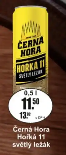 Adam Černá Hora Hořká 11 světlý ležák nabídka