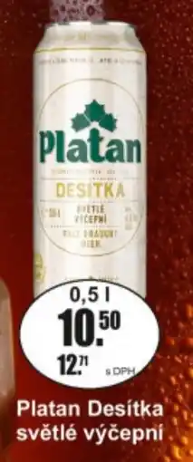 Adam Platan Desítka světlé výčepní nabídka