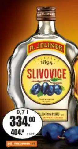 Adam R. Jelínek Slivovice nabídka