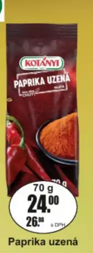 Adam Kotányi paprika uzená nabídka