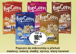 Adam Popcorn do mikrovlnky s příchutí máslový, solený, sladký, sýrový, slaný karamel nabídka