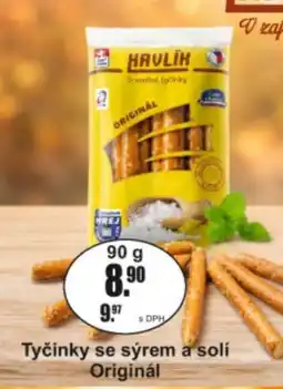 Adam Havlík tyčinky se sýrem a solí nabídka