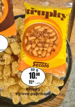 Adam Secalo křupky sýrovo-paprikové nabídka