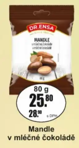Adam Dr. Ensa mandle v mléčné čokoládě nabídka
