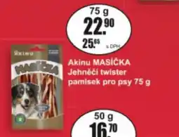 Adam Akinu masička jehněčí twister pamlsek pro psy nabídka