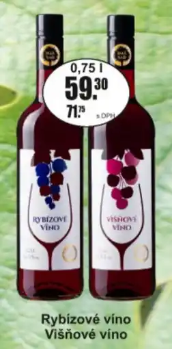 Adam Rybízové víno Višňové víno nabídka