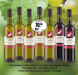 Adam Rabbit Rulandské šedé, Tramín červený, Sauvignon Blanc, Chardonnay, Veltlínské zelené nabídka