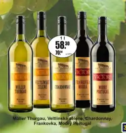 Adam Victori Müller Thurgau, Veltlínské zelené, Chardonnay, Frankovka, Modrý Portugal nabídka