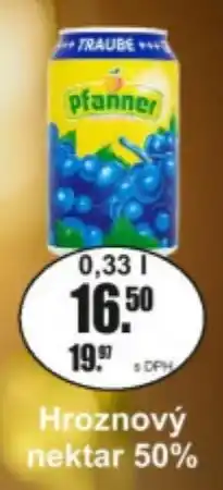 Adam Pfanner hroznový nektar 50% nabídka