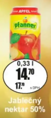 Adam Pfanner jablečný nektar 50% nabídka