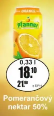Adam Pfanner pomerančový nektar 50% nabídka