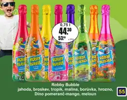 Adam Robby Bubble jahoda, broskev, tropik, malina, borůvka, hrozno, Dino pomeranč-mango, meloun nabídka