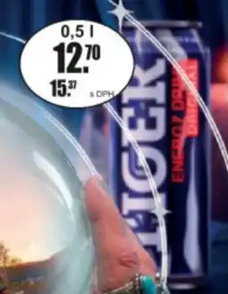 Adam Tiger energy drink nabídka