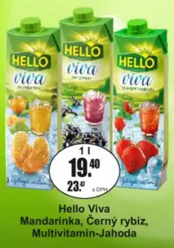 Adam Hello Viva Mandarinka, Černý rybíz, Multivitamin-Jahoda nabídka