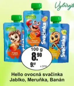 Adam Hello ovocná svačinka nabídka