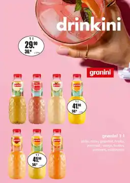 Adam granini drinkini nabídka