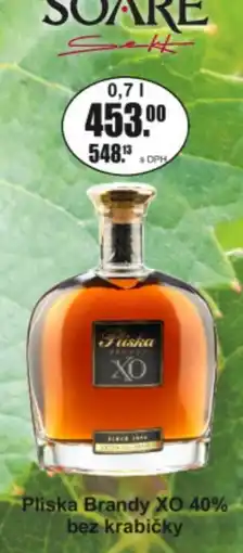 Adam Pliska Brandy XO nabídka