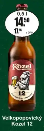 Adam Velkopopovický Kozel 12 nabídka