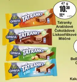 Adam Opavia tatranky arašidové čokoládové liskooříškové mléčné nabídka