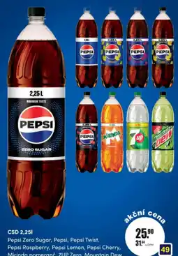 Adam Pepsi Zero Sugar nabídka