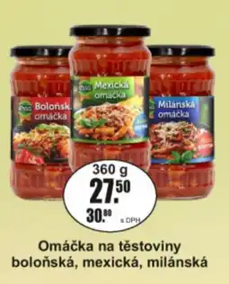 Adam Essa omáčka na těstoviny boloňská, mexická, milánská nabídka