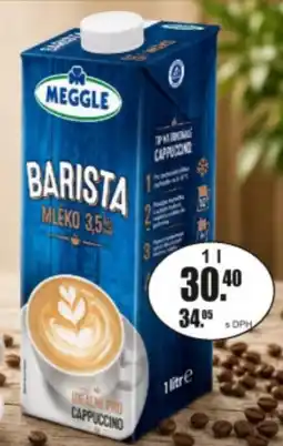 Adam Meggle barista mléko 3,5% nabídka