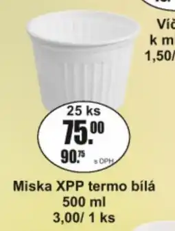 Adam Miska XPP termo bílá nabídka