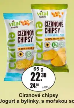 Adam vital snack cirznove chipsy jogurt a bylinky s mojskou soli nabídka