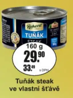 Adam Rekord tuňák steak nabídka