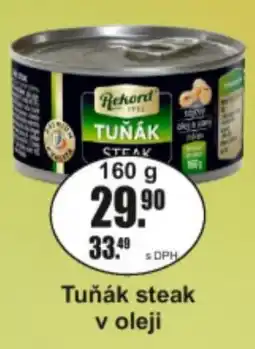 Adam Rekord tuňák steak nabídka