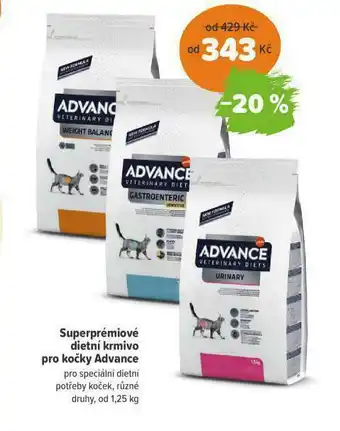 Pet Center Superprémiové dietní kemivo pro kočky advance nabídka