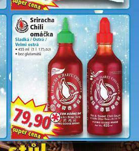 Norma Sriracha chili omáčka nabídka