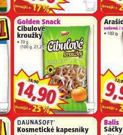 Norma Golden snack cibulové kroužky nabídka