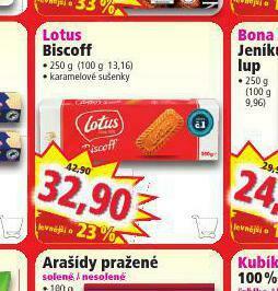 Norma Lotus biscoff nabídka