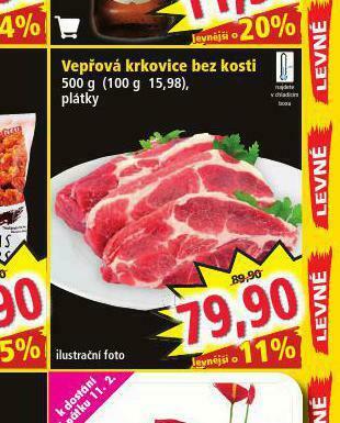 Norma Vepřová krkovice bez kosti nabídka