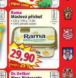 Norma Rama máslová příchuť nabídka