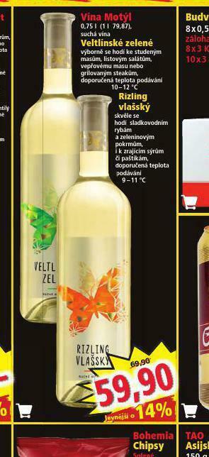 Norma Víno motýl veltínské zelené nabídka