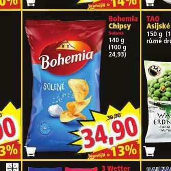 Norma Bohemia chips nabídka