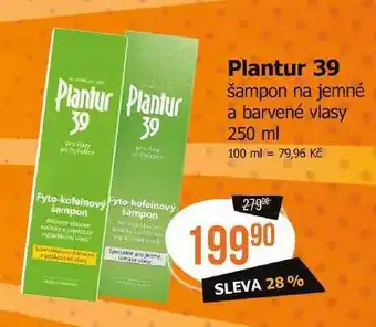 Plantur 39 šampon na jemné a barvené vlasy