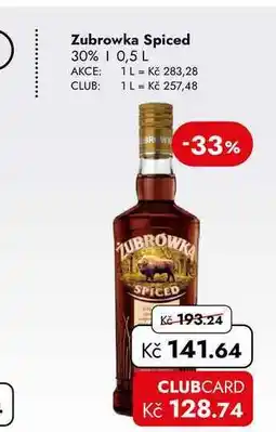 TRAVEL FREE Zubrowka Spiced 30% nabídka