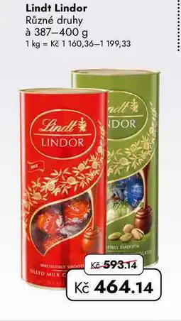 TRAVEL FREE Lindt Lindor Různé druhy à nabídka