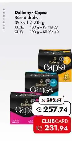 TRAVEL FREE Dallmayr Capsa Různé druhy 39 ks à nabídka