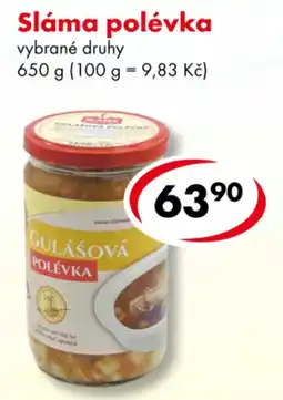 CBA Sláma gulášová polévka nabídka